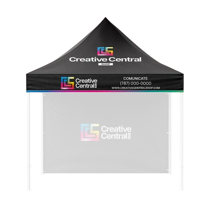 10' Tent Canopy Only (Dye Sublimation) 17" Valance