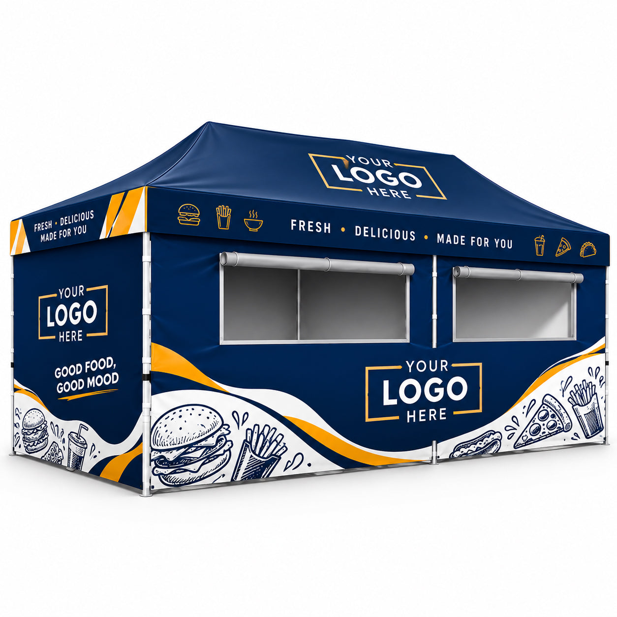 Custom Food Concession Canopy Tent Package 10x20