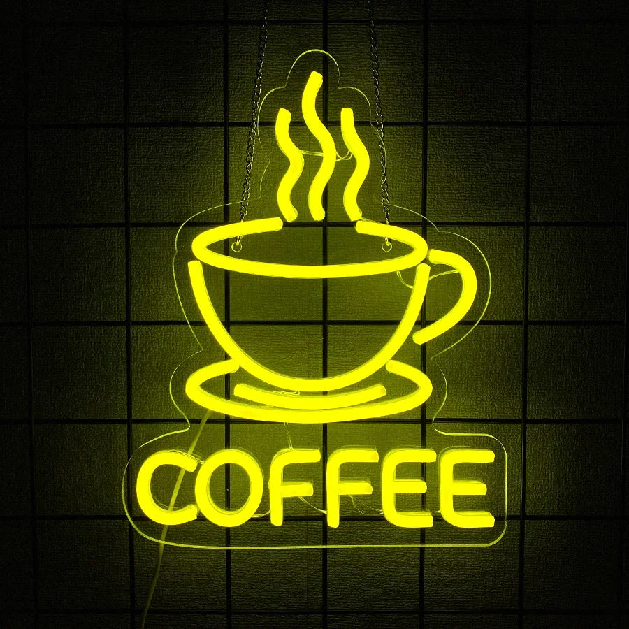Coffee Cup USB LED Neon Signs