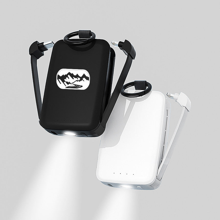 4000mAh Power Bank with Flashlight, customizable by National King Signs