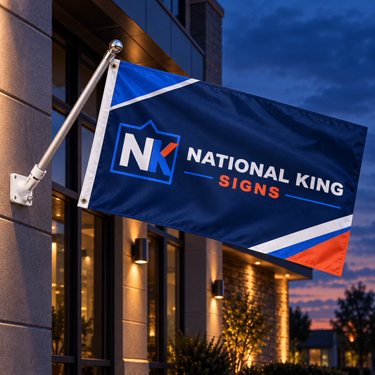 4' x 8' Custom Pole Flag by National King Signs in San Diego
