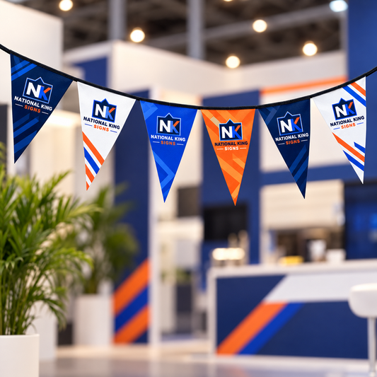 Custom Event Bunting by National King Signs in San Diego