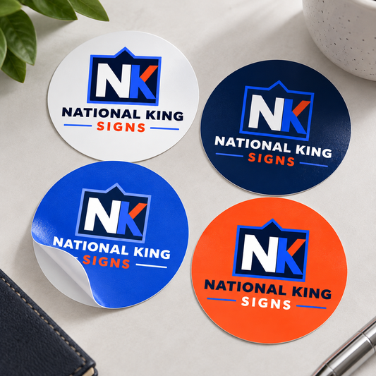 Circle Stickers by National King Signs in San Diego