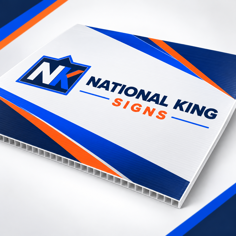 Custom Coroplast Signs by National King Signs in San Diego