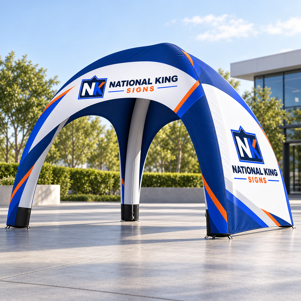Inflatable Air Tent by National King Signs in San Diego