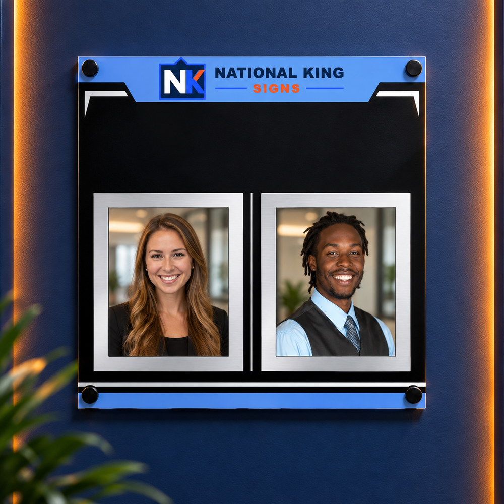 Photo Recognition Board - 24" x 24" by National King Signs in San Diego