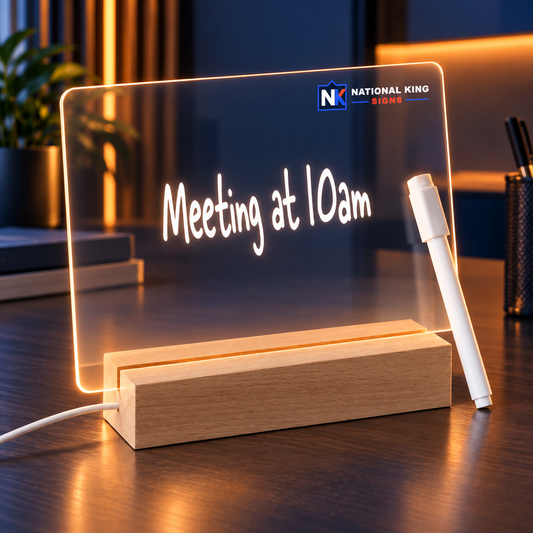 Scribbler Glow Memo Board by National King Signs in San Diego