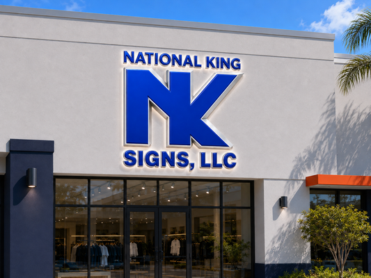 National King Signs AI branded hero 2026-09-06: Custom Storefront Channel Letters