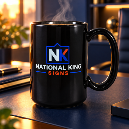 National King Signs square cover 1000 x 1000: USA 15 oz. El Jefe Ceramic Mug — batch 05