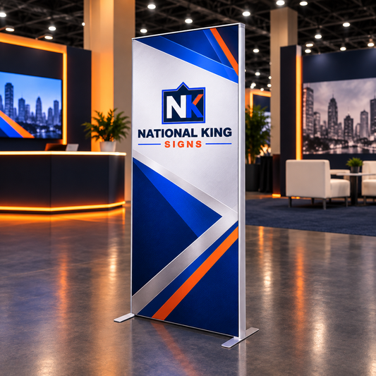 National King Signs square cover 1000 x 1000: 3ft SEG Fabric Stand (Non-Lit ) — batch 05