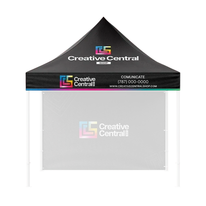10' Tent Canopy Only (Dye Sublimation) 17" Valance