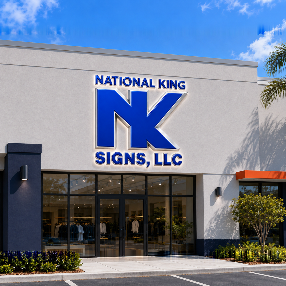 National King Signs branded square cover 1000 x 1000: Custom Storefront Channel Letters