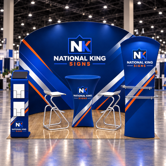 National King Signs square cover 1000 x 1000: 10' Premium Tradeshow Kits#16 — batch 06