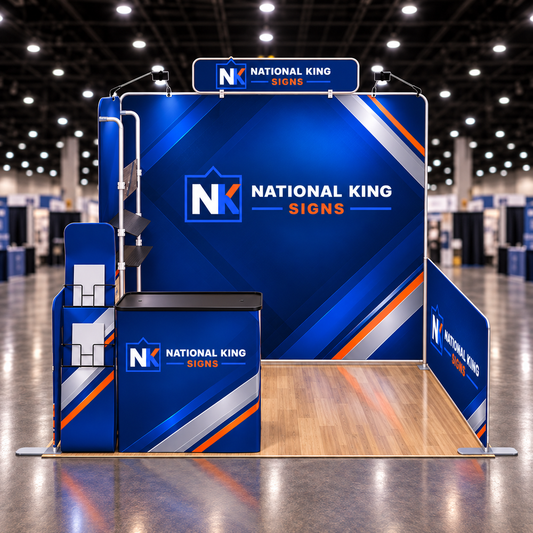 National King Signs square cover 1000 x 1000: 10' Premium Tradeshow Kits#22 — batch 06