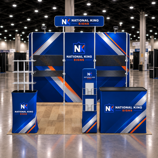 National King Signs square cover 1000 x 1000: 10' Premium Tradeshow Kits#24 — batch 06