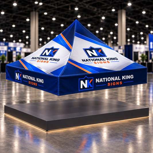 National King Signs square cover 1000 x 1000: 10' Tent Canopy Only (Dye Sublimation) 17" Valance — batch 06