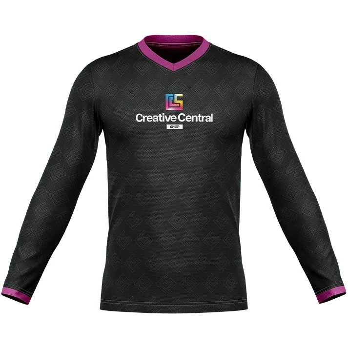 120GSM Milk Silk Long Sleeve V- neck (Full Dye Sublimation)#500042