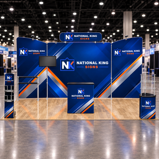 National King Signs square cover 1000 x 1000: 10'x20' Premium Tradeshow Kits #3 — batch 06