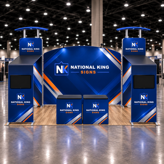 National King Signs square cover 1000 x 1000: 10'x20' Premium Tradeshow Kits #6 — batch 06