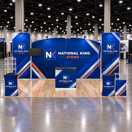 National King Signs square cover 1000 x 1000: 10'x20' Premium Tradeshow Kits #7 — batch 07