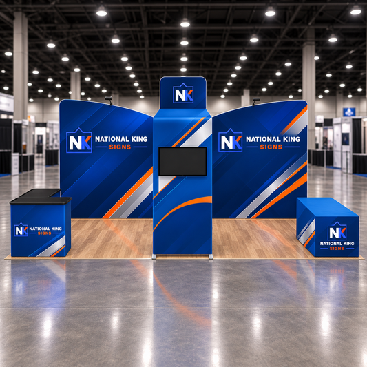 National King Signs square cover 1000 x 1000: 10'x20' Premium Tradeshow Kits #8 — batch 07