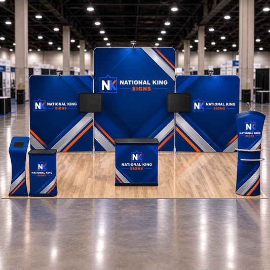 National King Signs square cover 1000 x 1000: 10'x20' Premium Tradeshow Kits #9 — batch 07