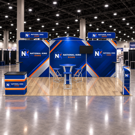 National King Signs square cover 1000 x 1000: 10'x20' Premium Tradeshow Kits #10 — batch 07