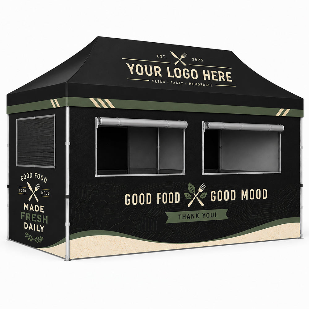 Custom Food Concession Canopy Tent Package 10x15