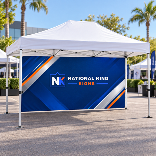 National King Signs square cover 1000 x 1000: 15' Canopy Tent Wall(Dye Sublimated) — batch 07