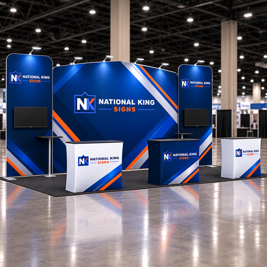 National King Signs square cover 1000 x 1000: 20' Premium Tradeshow Kits #2 — batch 07