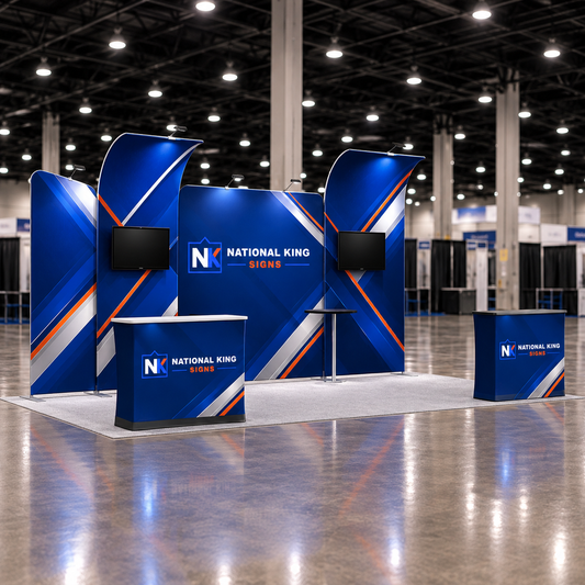 National King Signs square cover 1000 x 1000: 20' Premium Tradeshow Kits #3 — batch 07