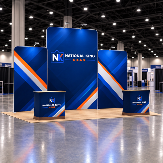 National King Signs square cover 1000 x 1000: 20' Premium Tradeshow Kits #4 — batch 07