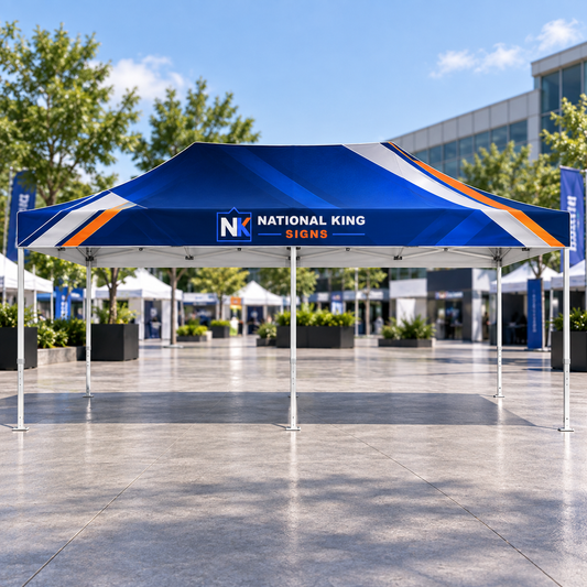 National King Signs square cover 1000 x 1000: 20' Tent Canopy Only (Dye Sublimation) — batch 07