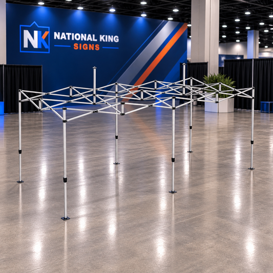 National King Signs square cover 1000 x 1000: 20' x 10' Canopy Tent Frame — batch 07