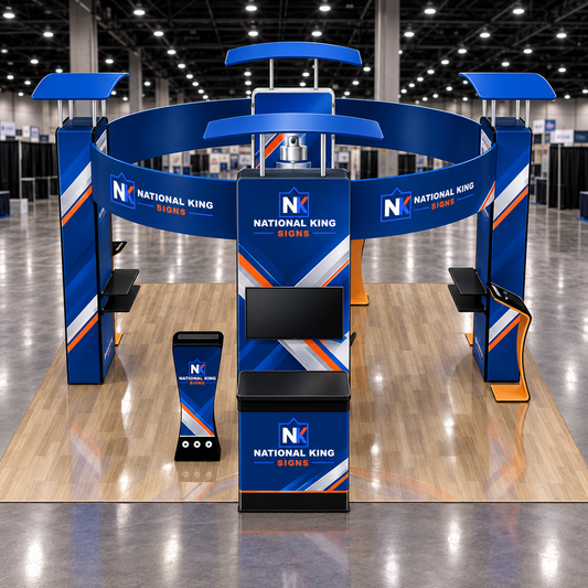 National King Signs square cover 1000 x 1000: 20'x20'Premium Tradeshow Kits #2 — batch 07