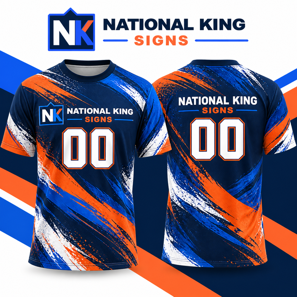 National King Signs square cover 1000 x 1000: 150GSM Mesh Jersey Short Sleeve Crew Neck (Full Dye Sublimation) #500002 — batch 07