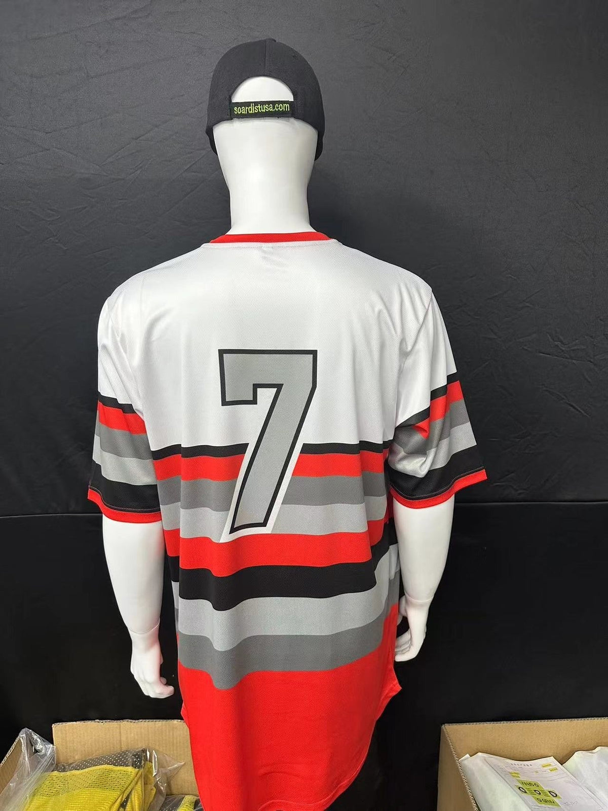 120GSM Milk Silk Jersey Custom 2 Button Baseball Jersey (Full Dye Sublimation) #500139 – view 3