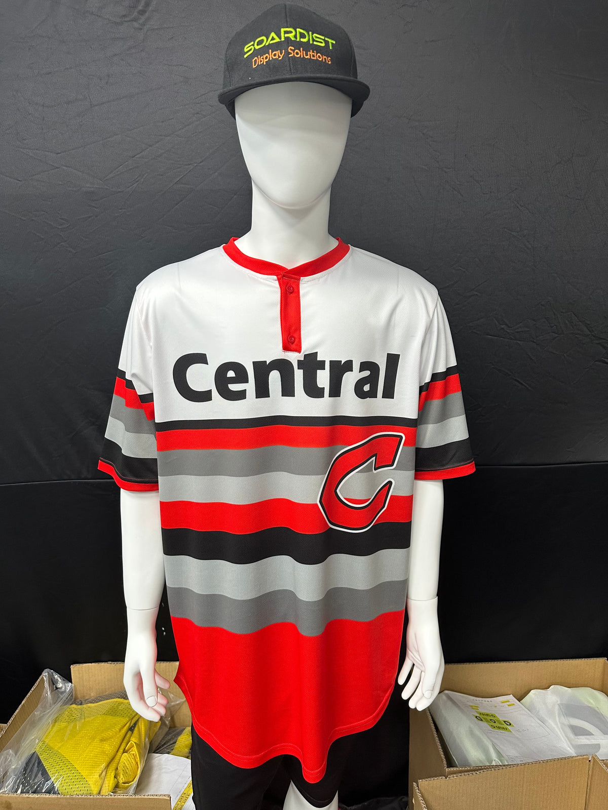 120GSM Milk Silk Jersey Custom 2 Button Baseball Jersey (Full Dye Sublimation) #500139 – view 2