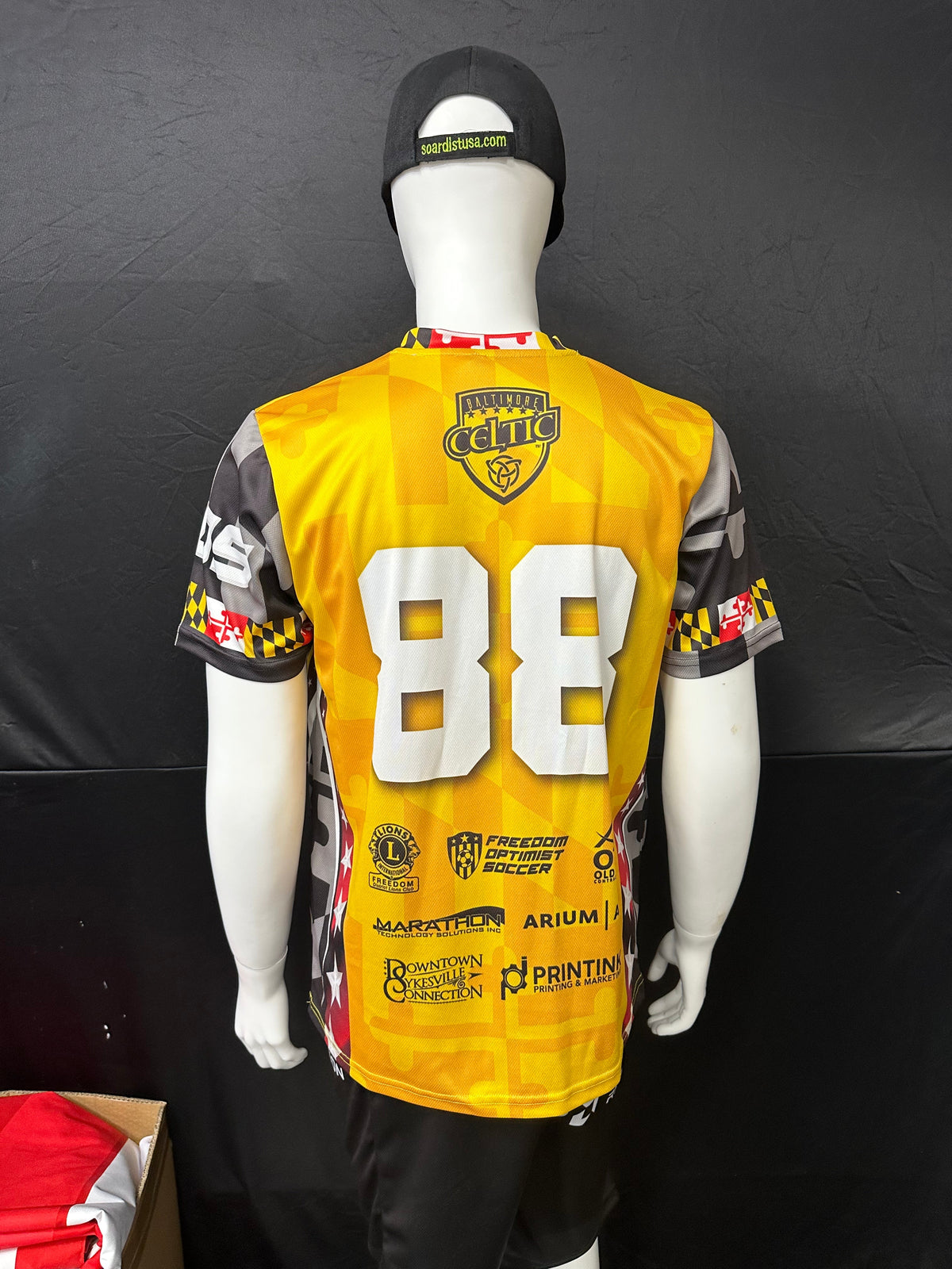 150GSM Mesh Jersey Short Sleeve V Neck (Full Dye Sublimation)#500001 – view 3