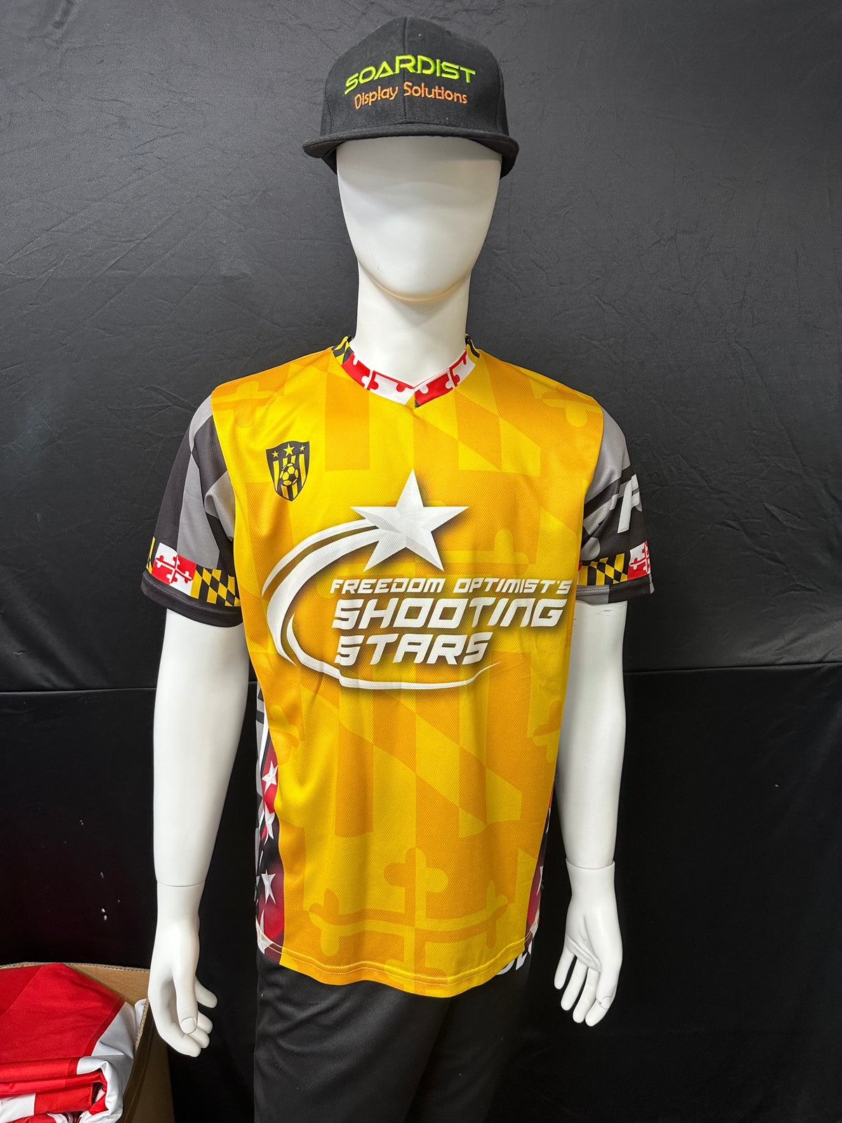 150GSM Mesh Jersey Short Sleeve V Neck (Full Dye Sublimation)#500001 – view 4