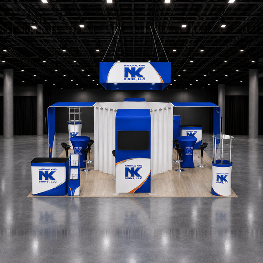 National King Signs branded square cover 1000 x 1000: 20'x20'Premium Tradeshow Kits #1