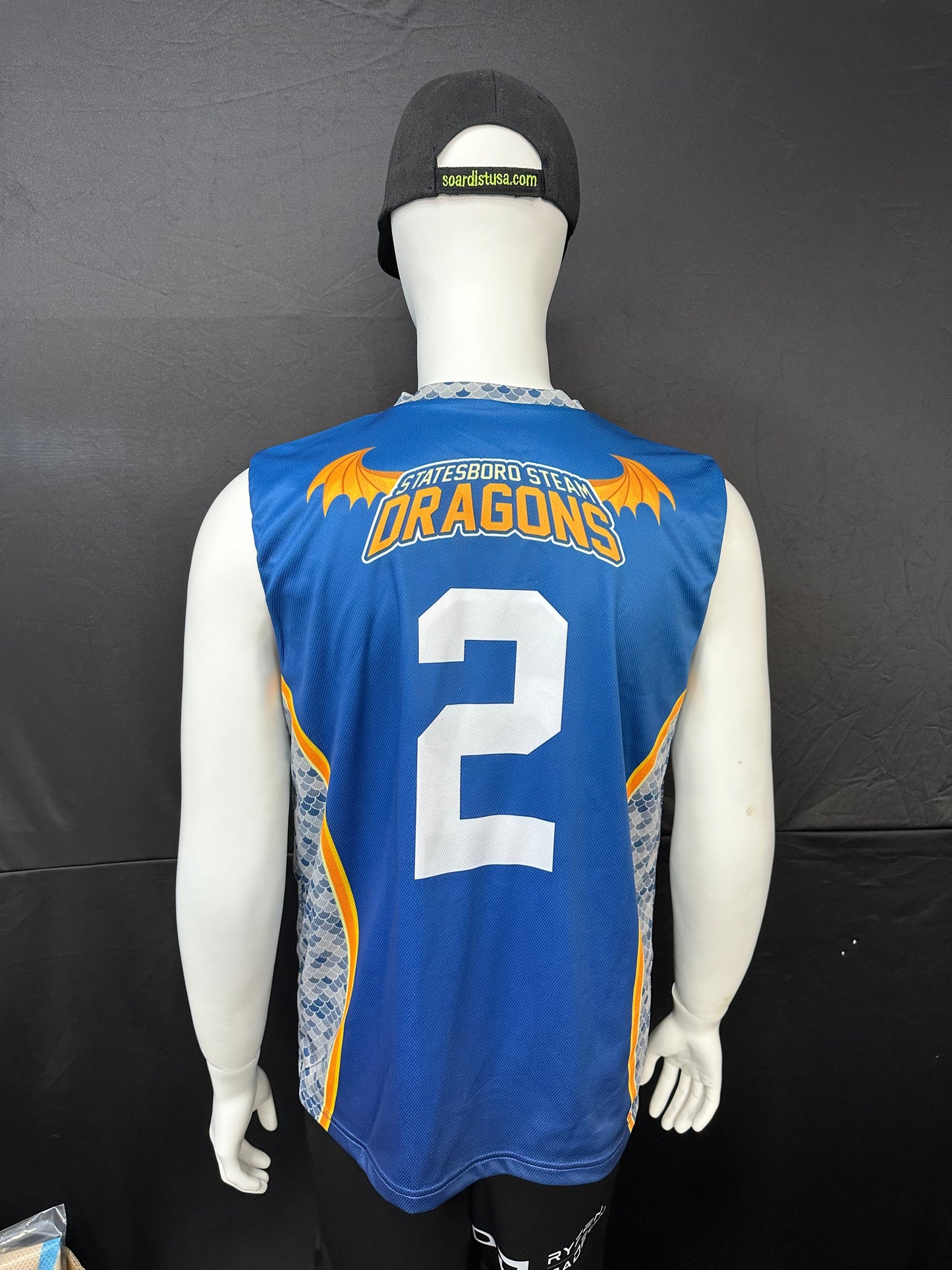 150GSM Mesh Jersey V Neck Sleeveless (Full Dye Sublimation) #500086 – view 3