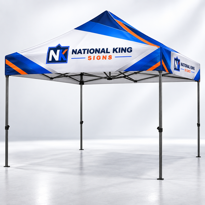 National King Signs square cover 1000 x 1000: 10' Premium Steel Tent Kit - 17" Valance — batch 08
