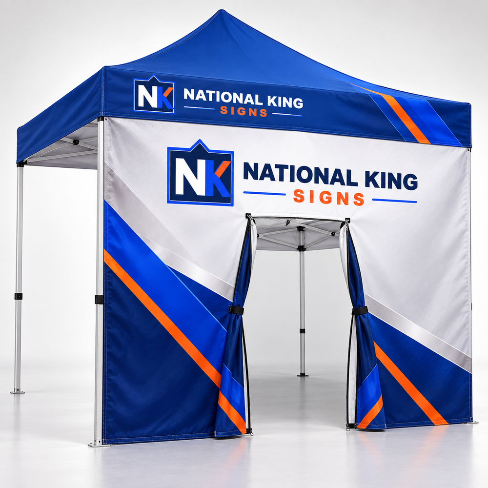 National King Signs square cover 1000 x 1000: 10' Premium Tent Zipper Door Wall — batch 08