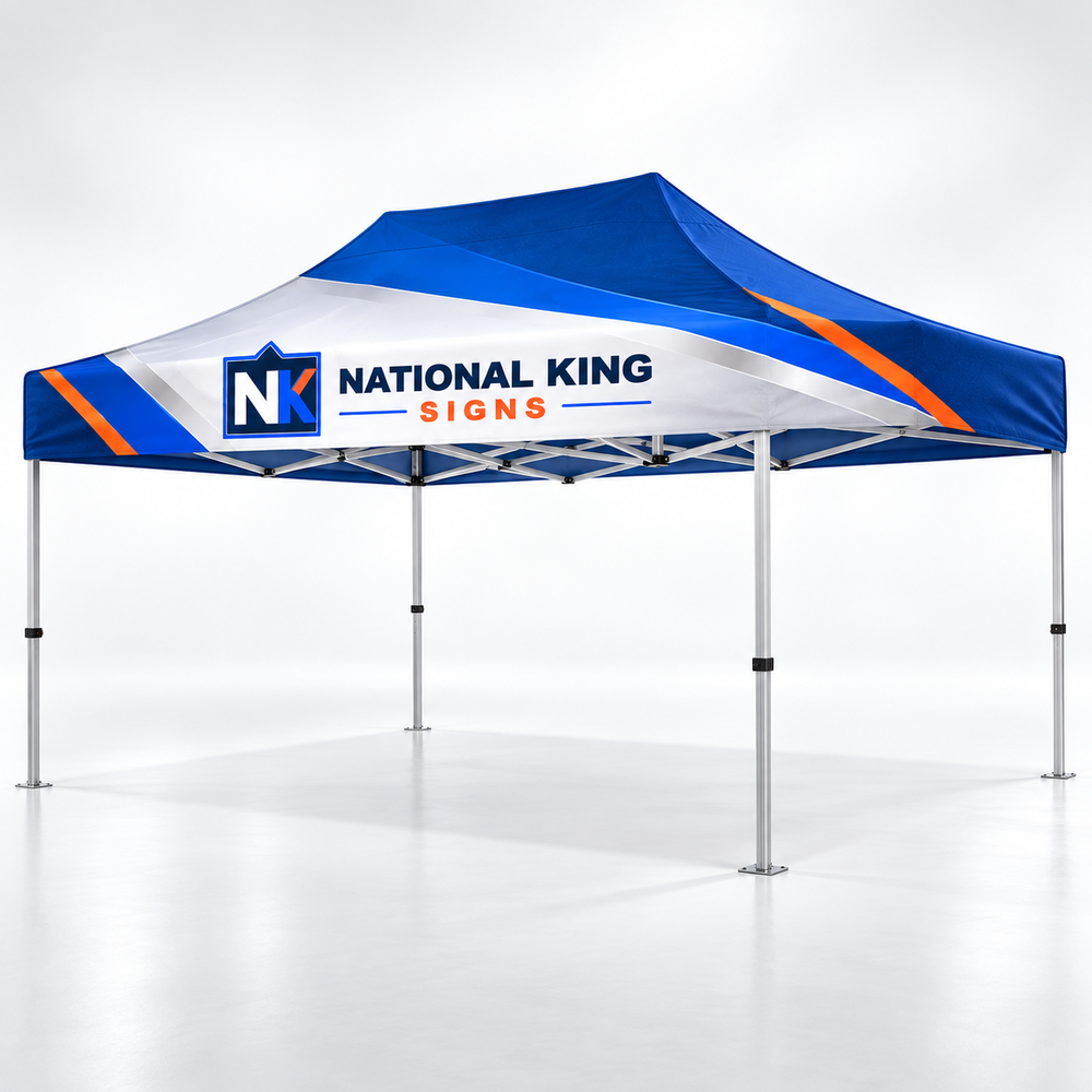 National King Signs square cover 1000 x 1000: 15' Premium Silver Aluminum Tent Kit — batch 08