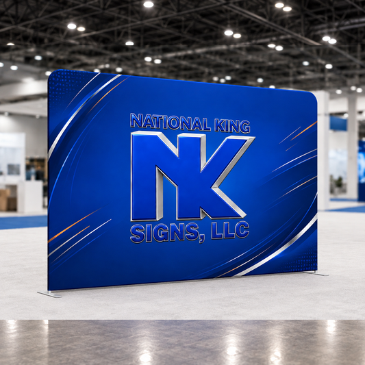 National King Signs square cover 1000 x 1000: 8' Tube Straight Fabric Display — batch 03 v2