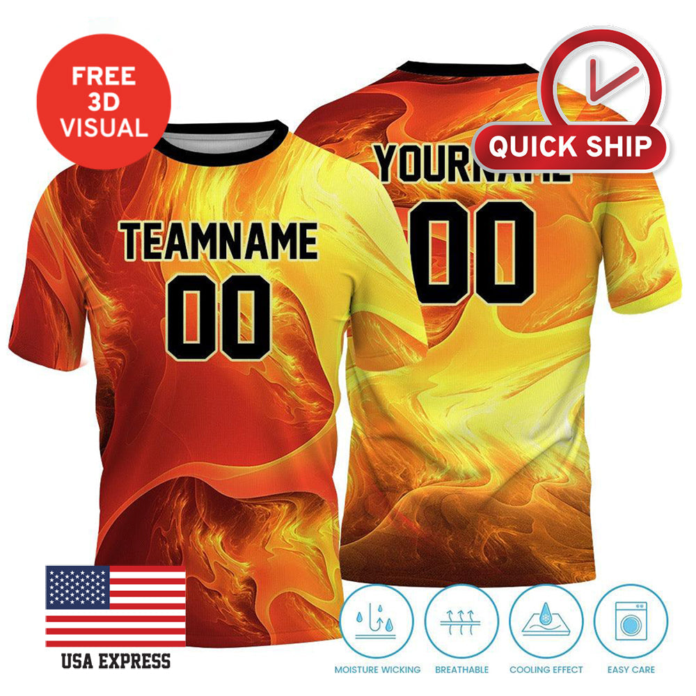 120GSM Milk Silk Short Sleeve Crew Neck (Full Dye Sublimation) #500040 – view 3