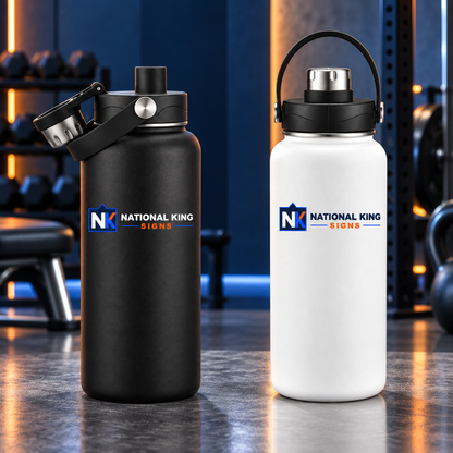 National King Signs square cover 1000 x 1000: 34 Oz Double Wall Tumbler with Capped Sprout — batch 04