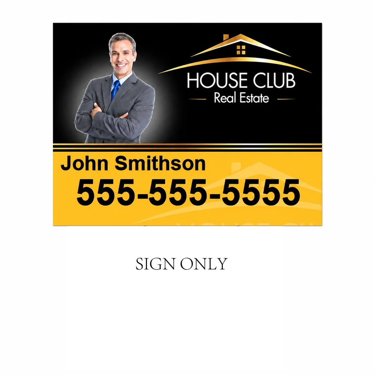 Yard Sign and H-Stake, view 3