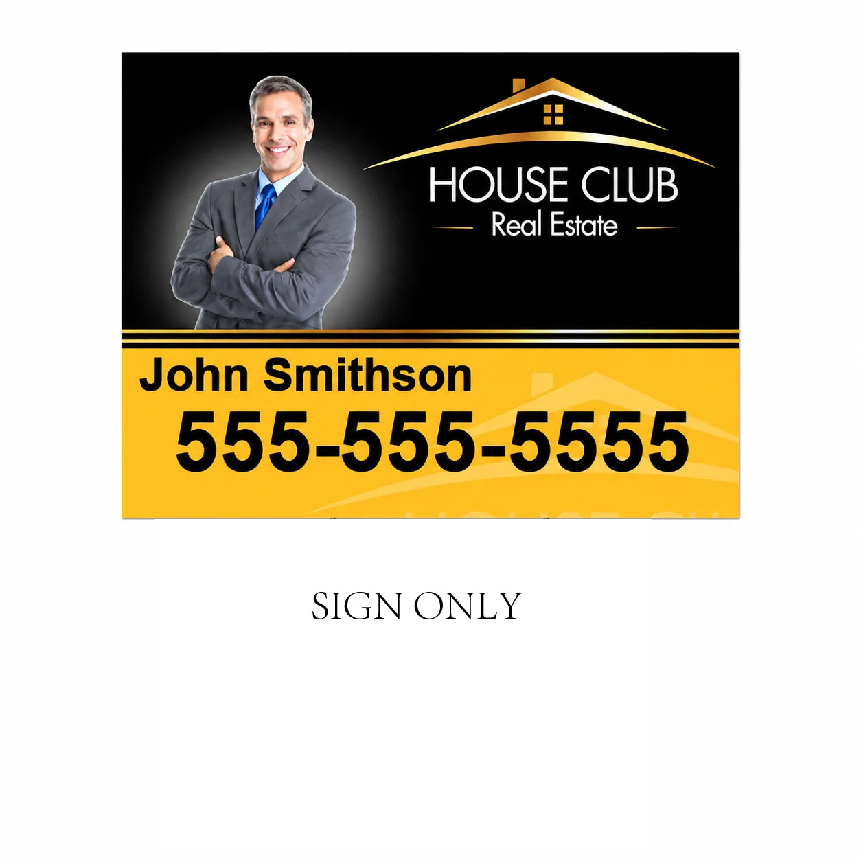Yard Sign and H-Stake, view 3